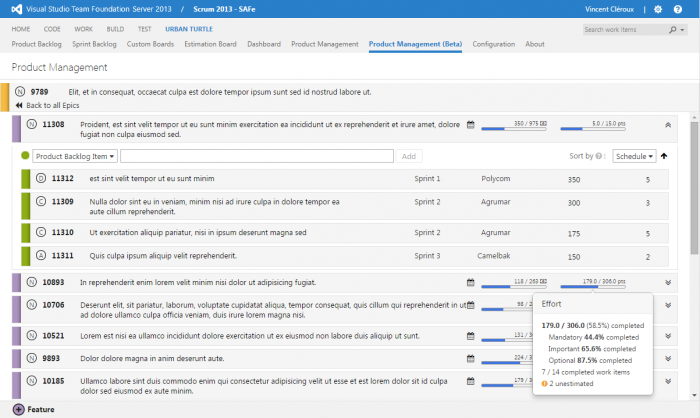 New Agile Product Management for TFS New Agile Product Management for TFS