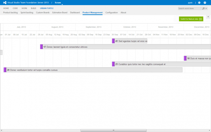 Product Management - Roadmap View