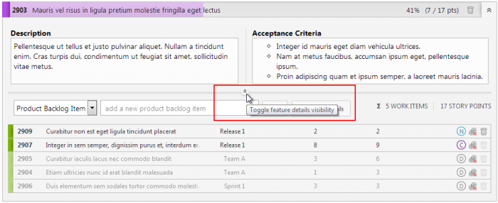 Toggle Feature Details Visibility - Google Chrome