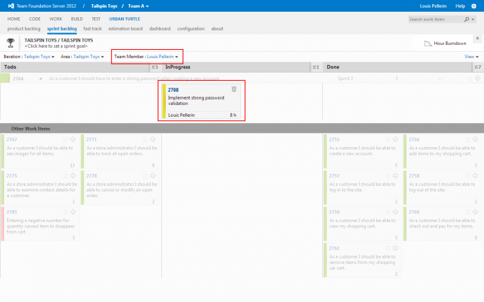 Teams - Active Team Member in Sprint Backlog